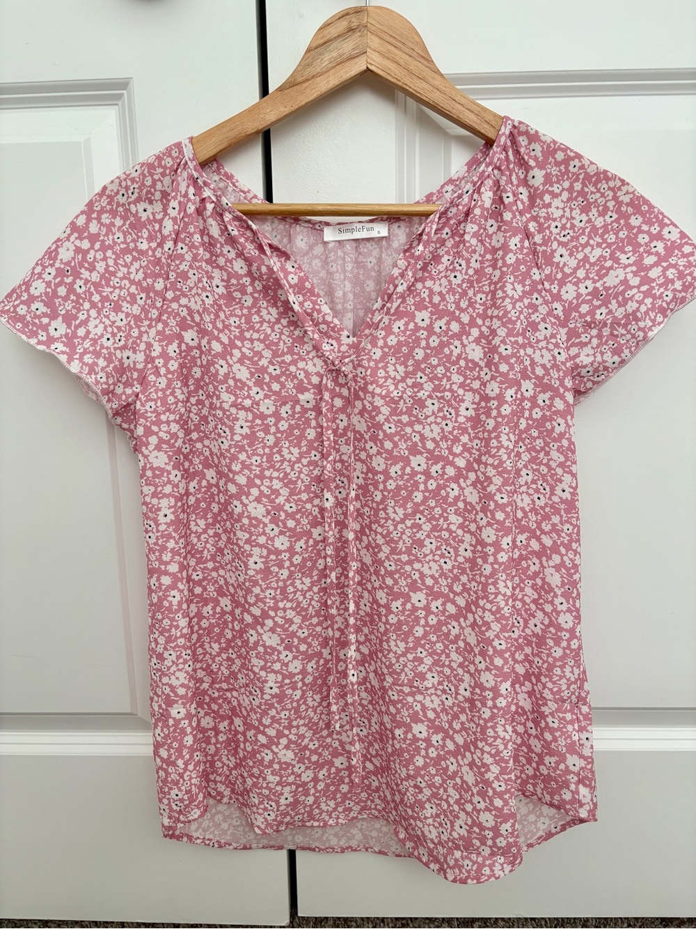 Pink Floral Blouse